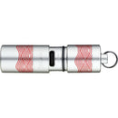 Olight i1R 2 EOS Rechargeable LED Key Chain Light (Flow Silver/Red)