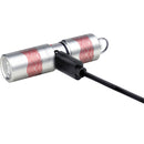 Olight i1R 2 EOS Rechargeable LED Key Chain Light (Flow Silver/Red)