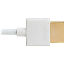 Tripp Lite Slim High-Speed HDMI Cable with Ethernet (10', White)
