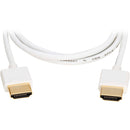 Tripp Lite Slim High-Speed HDMI Cable with Ethernet (10', White)