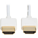Tripp Lite Slim High-Speed HDMI Cable with Ethernet (10', White)