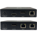 Tripp Lite DisplayPort over Cat 6 Extender Kit with Transmitter and Receiver with Repeater (230', TAA)