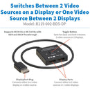 Tripp Lite 2x1 Bidirectional UHD 4K DisplayPort Switch