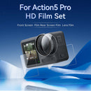 TELESIN High-Definition Lens and Screen Film Kit for DJI Osmo Action 5 Pro