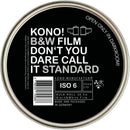 KONO Slow ISO 6 Black and White Negative Film (35mm Roll Film, 100' Roll)