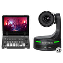 CineTreak CT-PT20 NDI PTZ 2-Camera Kit with HDMI Field Video Switcher