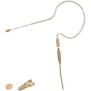 Galaxy Audio ESM8S Short-Boom Single-Earset Omnidirectional Electret Condenser Microphone with Mixed Connectors (Beige)