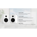 Edifier M60 Compact Desktop 2.0 2-Way Active Bluetooth Speakers (Black, Pair)