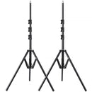 GVM Foldable Aluminum Light Stand (82.7", 2-Pack)