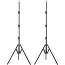 GVM Foldable Aluminum Light Stand (82.7", 2-Pack)