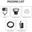 GVM SD300D Bi-Color LED Monolight (2-Light Kit)