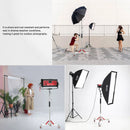 GVM DL300 Rolling Light Stand with Casters