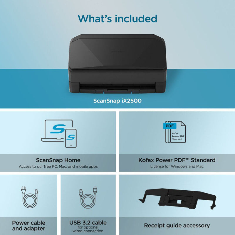 Buy in India Ricoh ScanSnap iX2500 Document Scanner (Black) – Tanotis