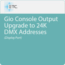 ETC Gio Console Output Upgrade to 24K DMX Addresses (Display Port)