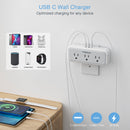 Tessan Multi Plug Outlet Extender with 4 Outlets, 2 USB-A & 1 USB-C Port