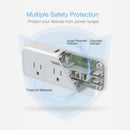 Tessan Multi Plug Outlet Extender with 4 Outlets, 2 USB-A & 1 USB-C Port