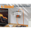 Tessan 5-Outlet Extender & Surge Protector with 2 USB-A & 1 USB-C
