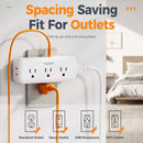 Tessan 5-Outlet Extender & Surge Protector with 2 USB-A & 1 USB-C