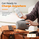 Tessan 5-Outlet Extender & Surge Protector with 2 USB-A & 1 USB-C