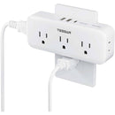 Tessan 5-Outlet Extender & Surge Protector with 2 USB-A & 1 USB-C