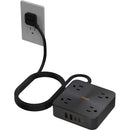 Tessan Fast-Charging Surge Protector with 4-Outlets, 2 USB-A & 2 USB-C (6', Flat Plug)