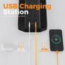 Tessan Surge Protector with 22 Outlets, 2 USB-A & 2 USB-C (Black, 6')