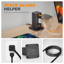Tessan 9-in-1 65W USB/AC Vertical Charging Station (Black)
