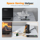 Tessan 9-in-1 100W USB/AC Vertical Charging Station (Black)