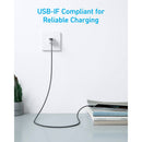 Anker 322 Braided USB-A to USB-C Cable (Black, 10')