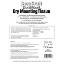 Duracraft Duramount Dry Mounting Tissue (11 x 14", 25 Sheets)