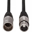 Hosa Technology DMX512 XLR 5-Pin Male to Female Cable (5')