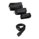 Peak Design Ultralight Packing Cube Bundle with Flathook Carry Strap (Black, Set of 3)