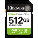Kingston 512GB Canvas Select Plus UHS-I SDXC Memory Card