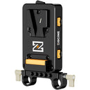 ZGCINE VM-VP3 V-Mount Plate with D-Tap/USB-C PD Output & 15mm Rod Clamp