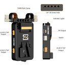 ZGCINE VM-VP3 V-Mount Plate with D-Tap/USB-C PD Output & 15mm Rod Clamp