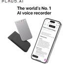 PLAUD AI NOTE Voice Recorder with MagSafe Case (Silver)
