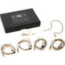 Galaxy Audio ESM4S Short-Boom Single-Earset Omnidirectional Electret Condenser Microphone with Mixed Connectors (Beige)