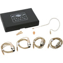 Galaxy Audio ESM8S Short-Boom Single-Earset Omnidirectional Electret Condenser Microphone with Mixed Connectors (Beige)