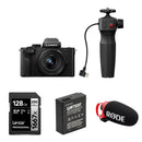 Panasonic Lumix G100D Mirrorless Camera with 12-32mm f/3.5-5.6 Lens and Content Creation Kit (Black)