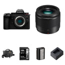 Panasonic Lumix G9 II Mirrorless Camera with 25mm f/1.7 Lens and Essentials+ Kit (Black)