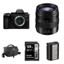 Panasonic Lumix G9 II Mirrorless Camera with 12-35mm f/2.8 Lens and Essentials+ Kit (Black)
