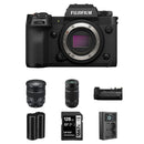 FUJIFILM X-H2 Mirrorless Camera with 16-80mm f/4 and 70-300mm f/4-5.6 Lenses and Performance Kit