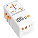 Tessan Universal GaN Travel Adapter with 1 AC Outlet, 3 USB-C & 2 USB-A Ports (100W)