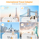 Tessan Universal GaN Travel Adapter with 1 AC Outlet, 3 USB-C & 2 USB-A Ports (100W)
