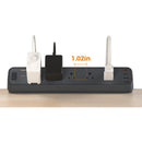 Tessan Desk Clamp Surge Protector with 5 Outlets, 2 USB-C & 2 USB-A (6')