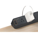 Tessan Desk Clamp Surge Protector with 5 Outlets, 2 USB-C & 2 USB-A (6')
