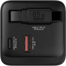 Verbatim 65W 2-Port USB GaN Charger with Retractable Cable