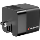 Verbatim 65W 2-Port USB GaN Charger with Retractable Cable