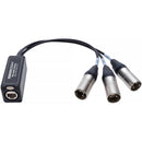 Sescom SES-3XLRM-CAT 3-Channel Balanced Cat 5/6/7 Audio Extender