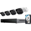 eufy Security S4 8-Channel NVR with 2TB HDD & Four E40 UHD 4K Bullet Cameras Kit